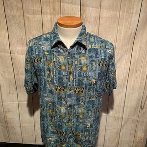 Vintage Big Dogs Hawaiian shirt size